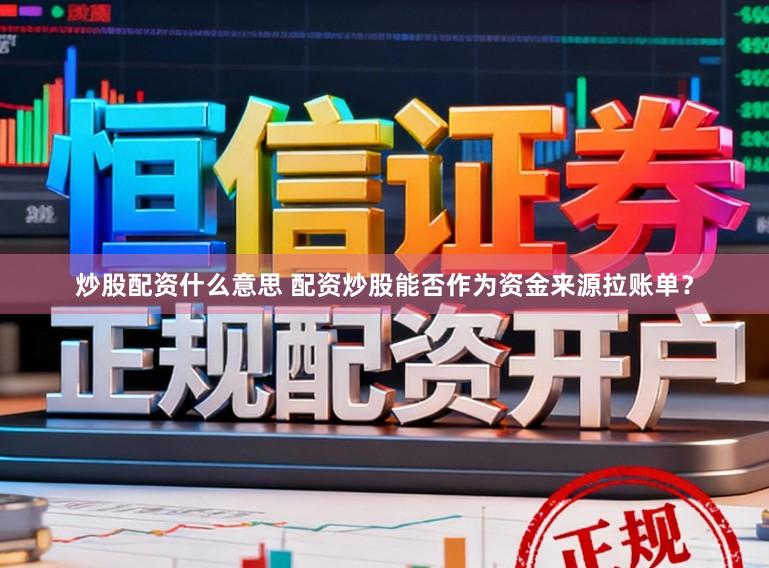 炒股配资什么意思 配资炒股能否作为资金来源拉账单？